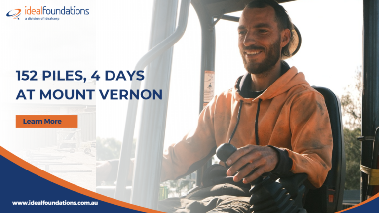 How IdealFoundations Installed 152 Screw Piles at Mount Vernon Without Missing a Single Spec