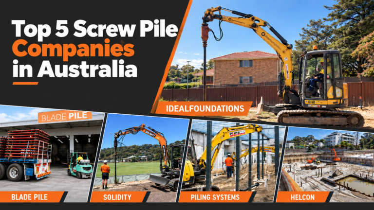 Top 5 Screw Pile Companies in Australia
